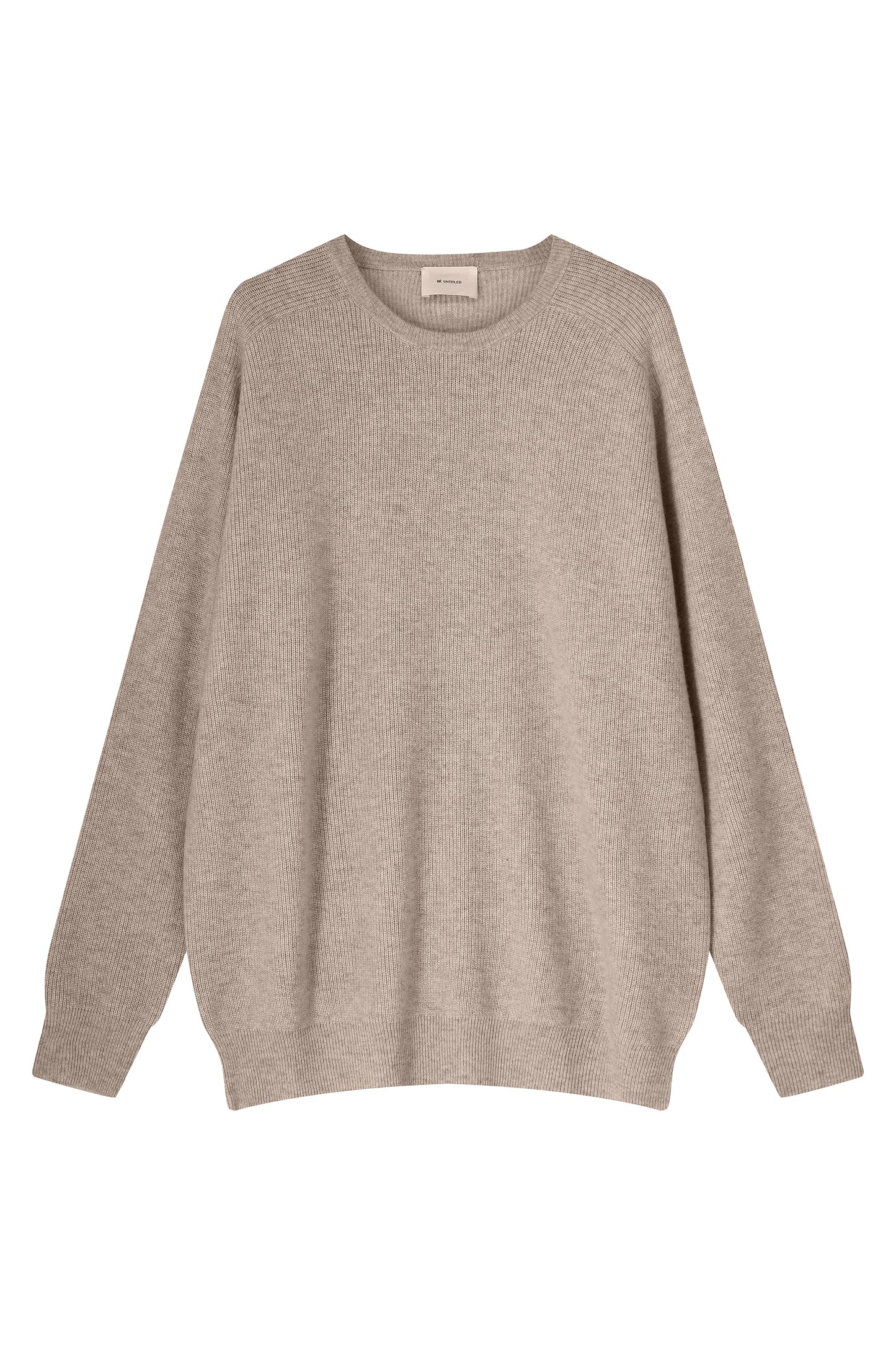 #2312 - Mens Ribbed Crewneck Sweater in Wool and Cashmere