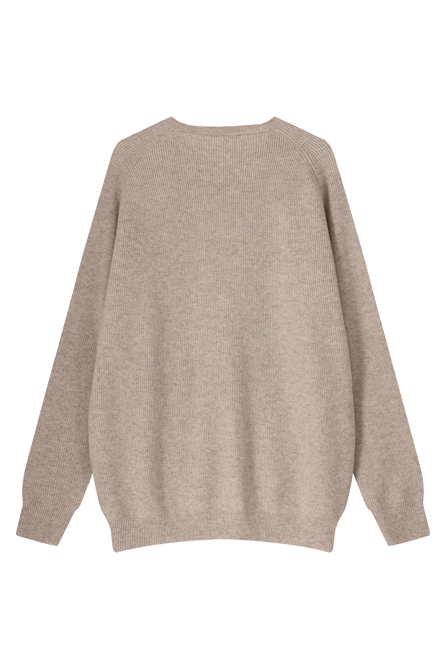 #2312 - Mens Ribbed Crewneck Sweater in Wool and Cashmere