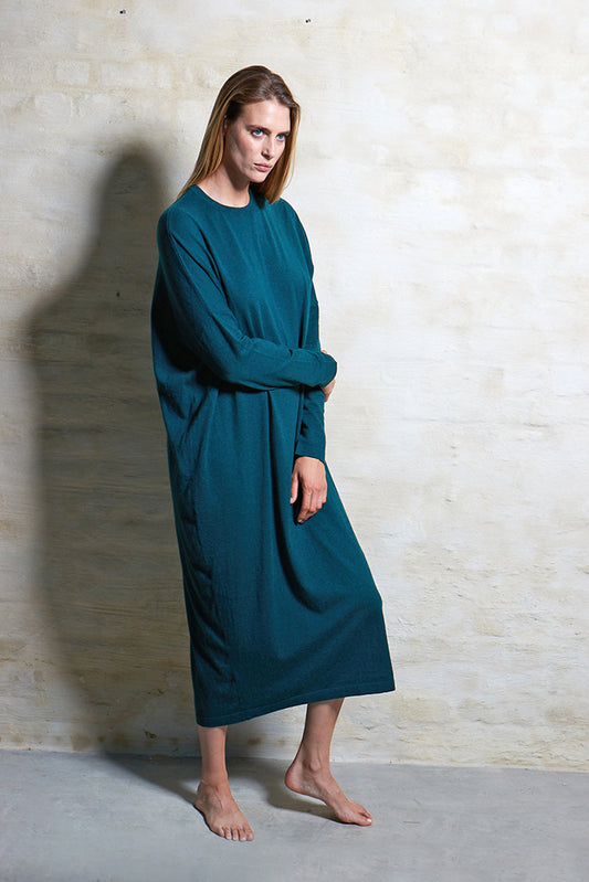 #2728 - Womens Kaftan Long Sleeve Midi Dress