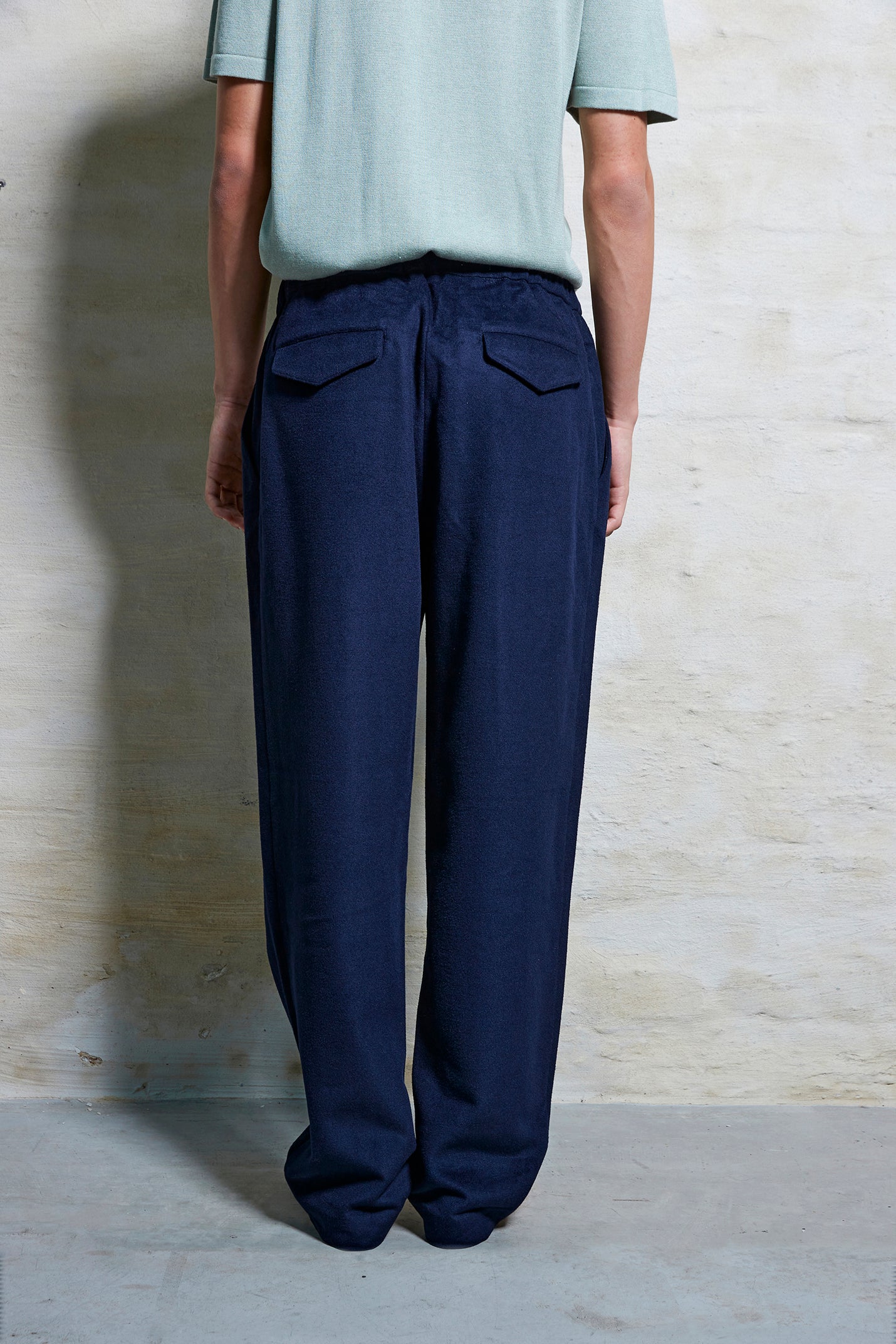 #2317 - Mens Loose Fit Trousers in Merino Wool